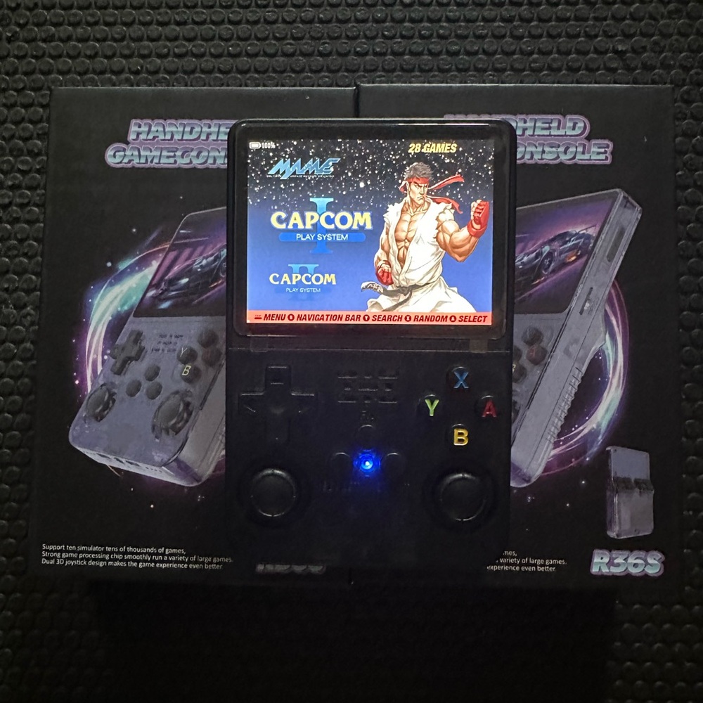 R36S Handheld Game Console